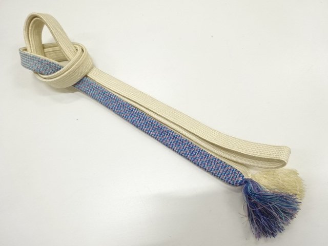 JAPANESE KIMONO / HANDTIED OBIJIME CORD
